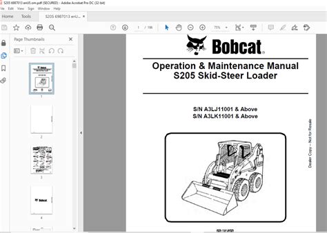 2012 bobcat skid steer s205|bobcat s205 parts manual pdf.